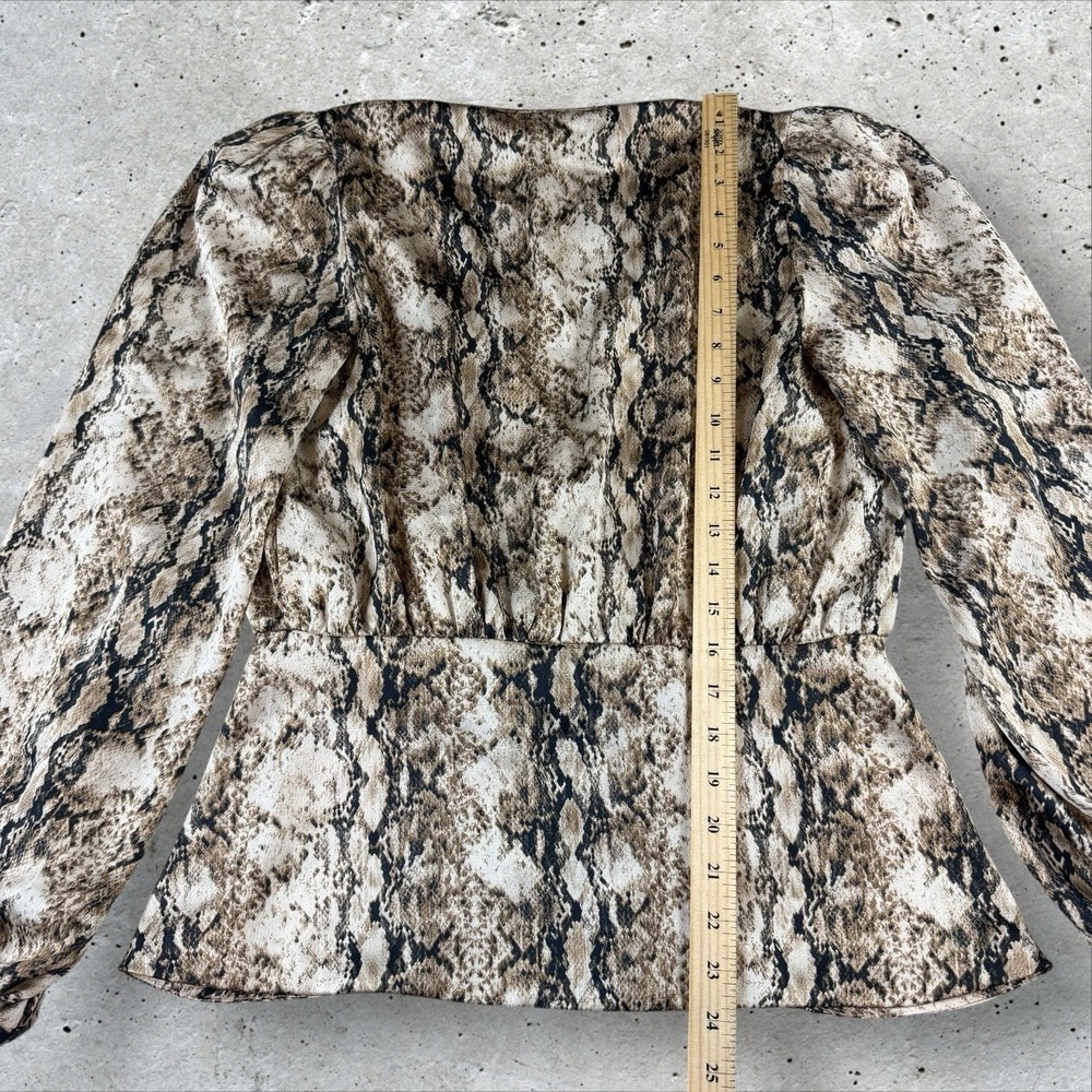 Ronny Kobo Lorie Python Snake Patterned Satin Lon… - image 6